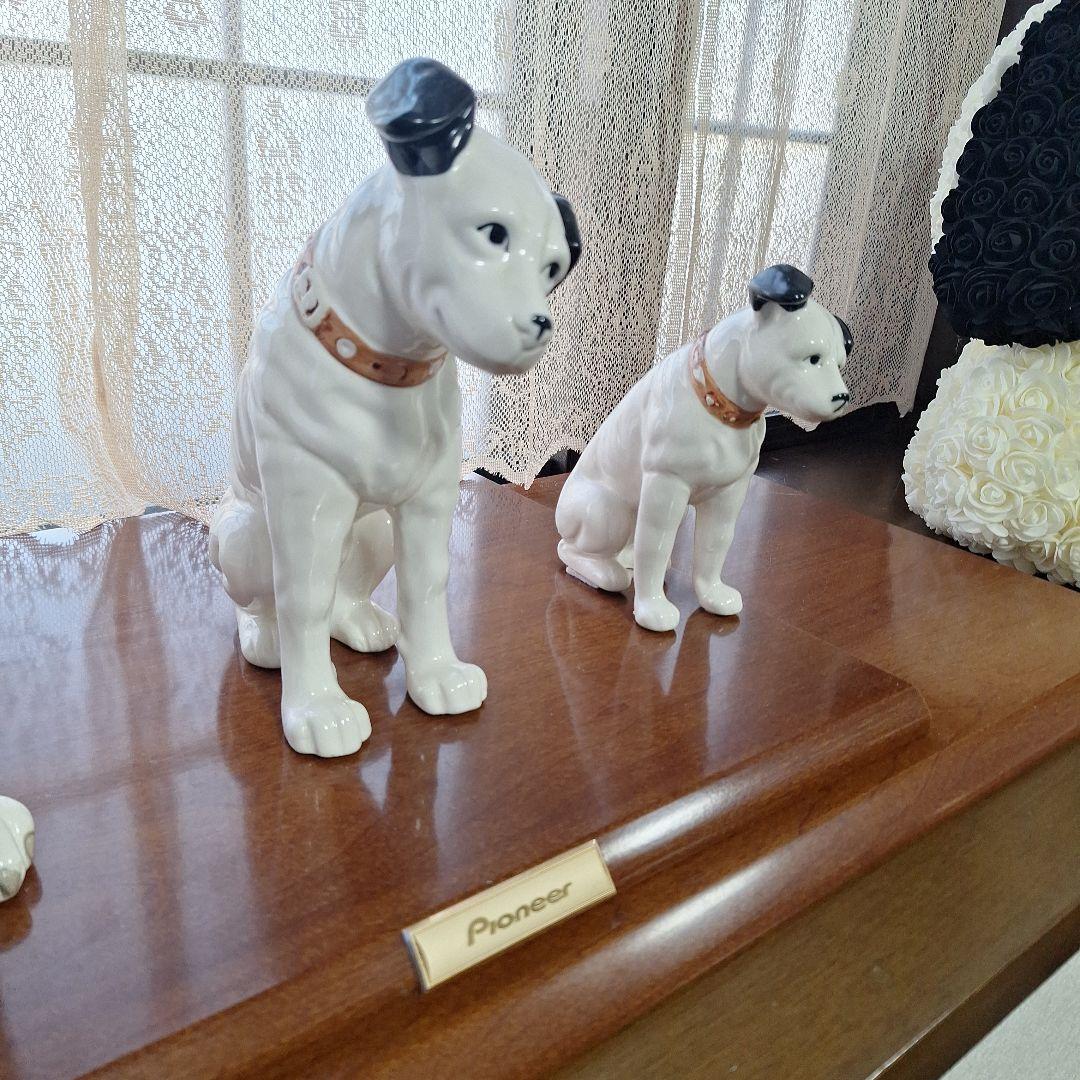 Pioneer 陶器製犬の置物3体セット