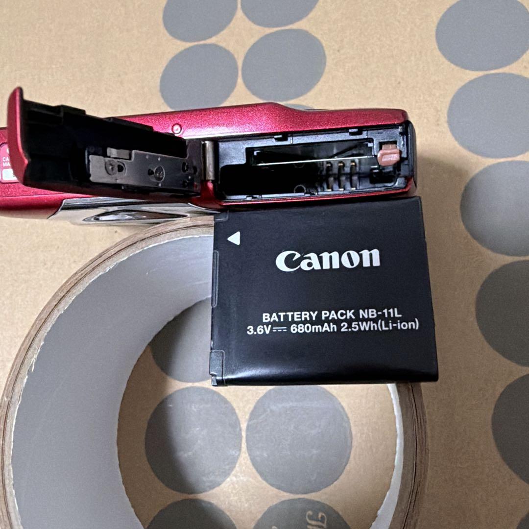 Canon IXY 130 PC2053 デジタルカメラ レッド本体 ジャンク