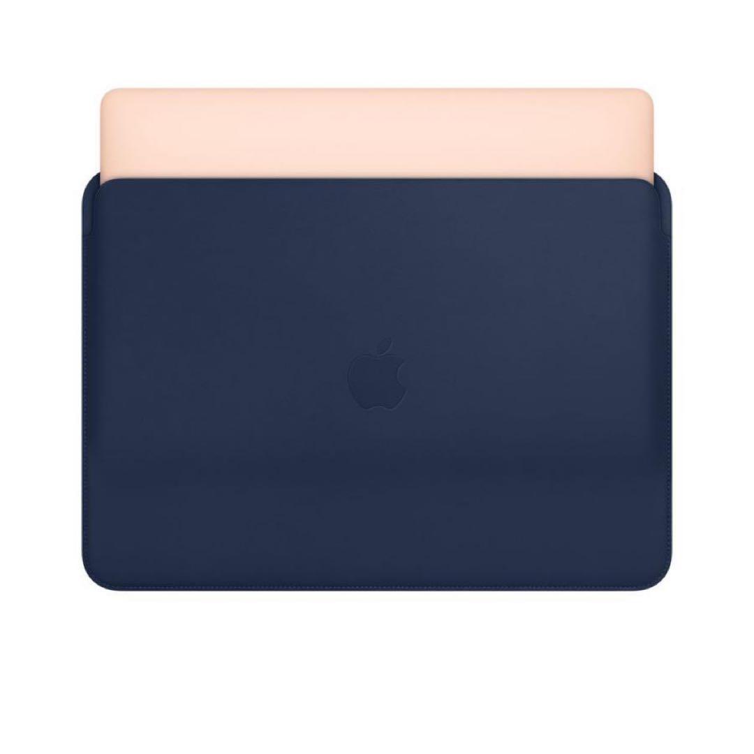 【未使用】MacBook Pro レザースリーブ 純正ケース 15インチ ブルー