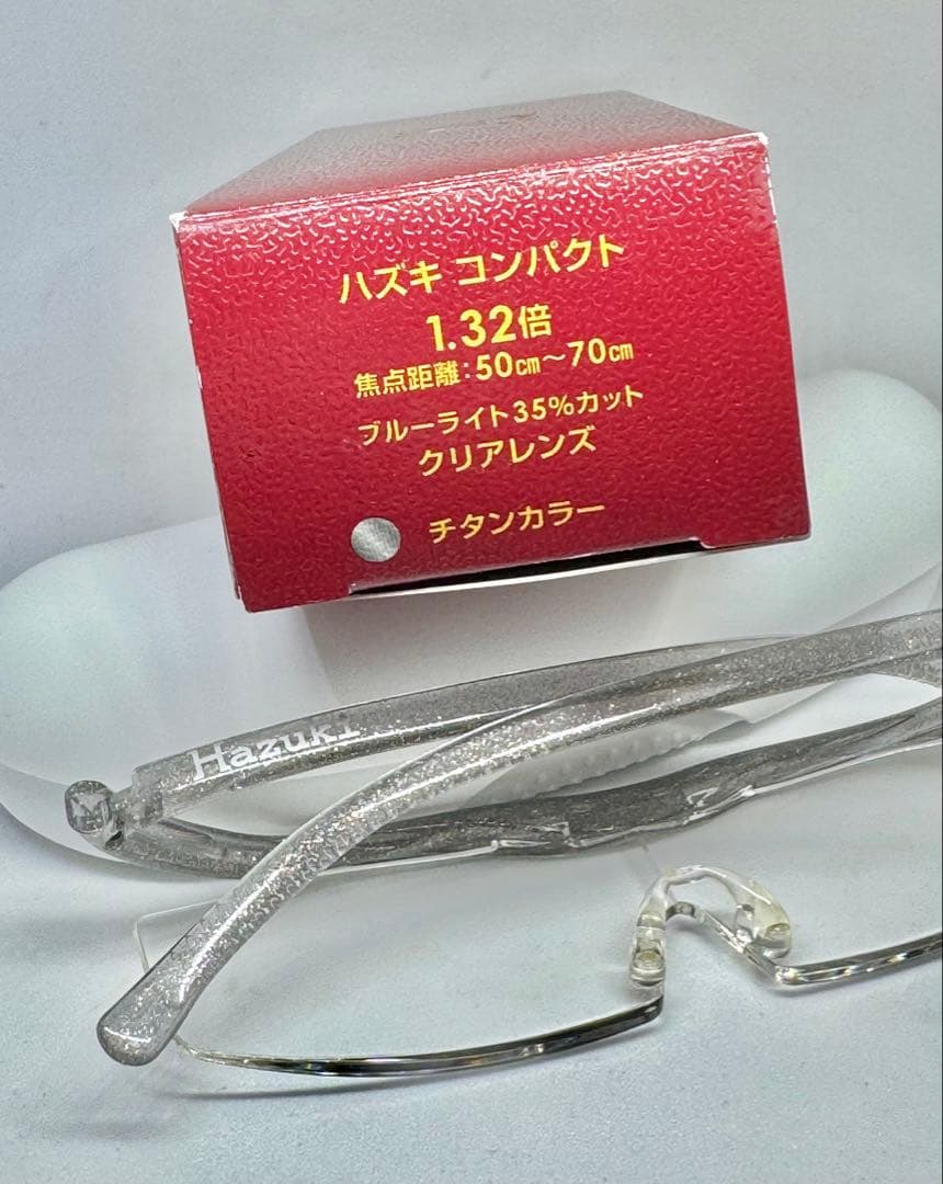 Hazuki ハズキルーペ コンパクト 1.32倍 クリアレンズ チタンカラー