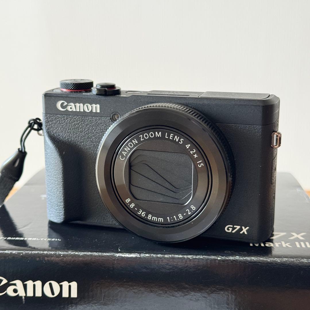 PowerShot G7X MarkⅢブラック　バッテリー2つ　付属品多数