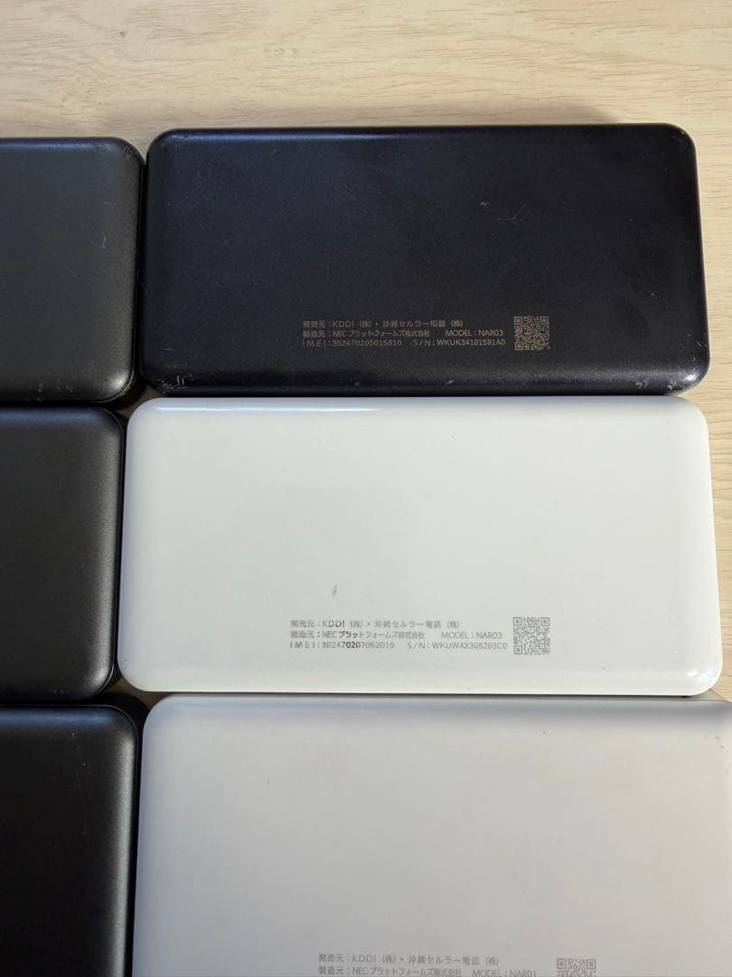 Speed Wi-Fi 5G X11 、6台、X12 、2台