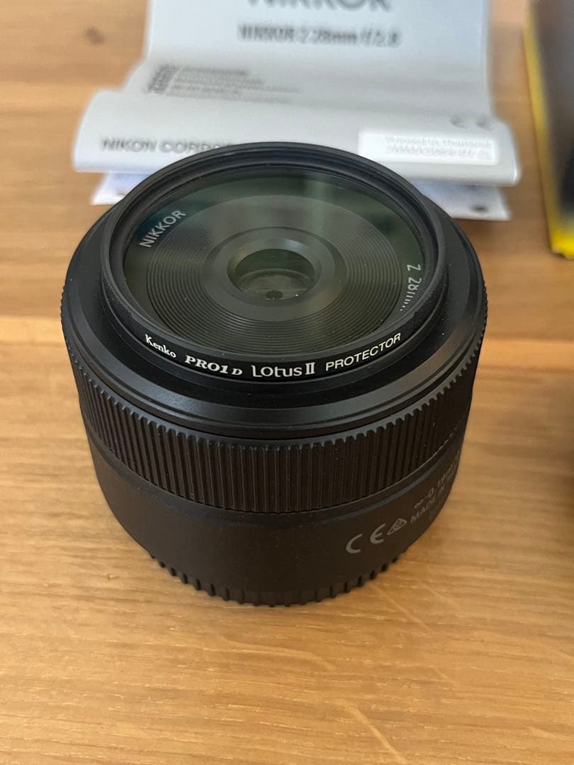 NIKKOR Z 28mm f/2.8 レンズフィルター フード付属　単焦点