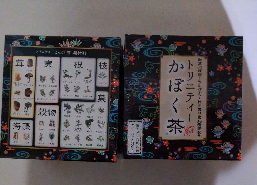 トリニティかぼく茶　2箱　和漢33種類、ツルグミ杜仲茶の全35種類配合