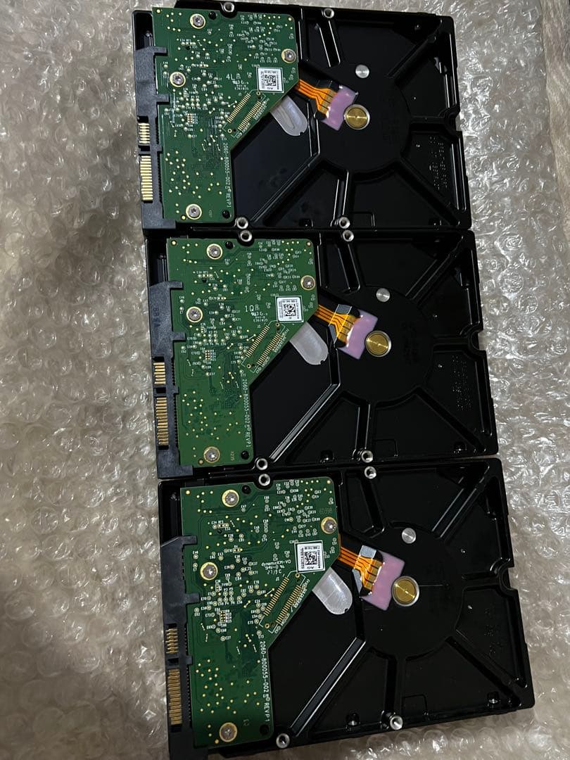 ジャンク　WD Purple 4TB HDD WD40PURZ 3台セット