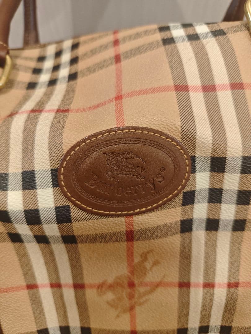 Burberry's チェック柄 ボストンバッグ