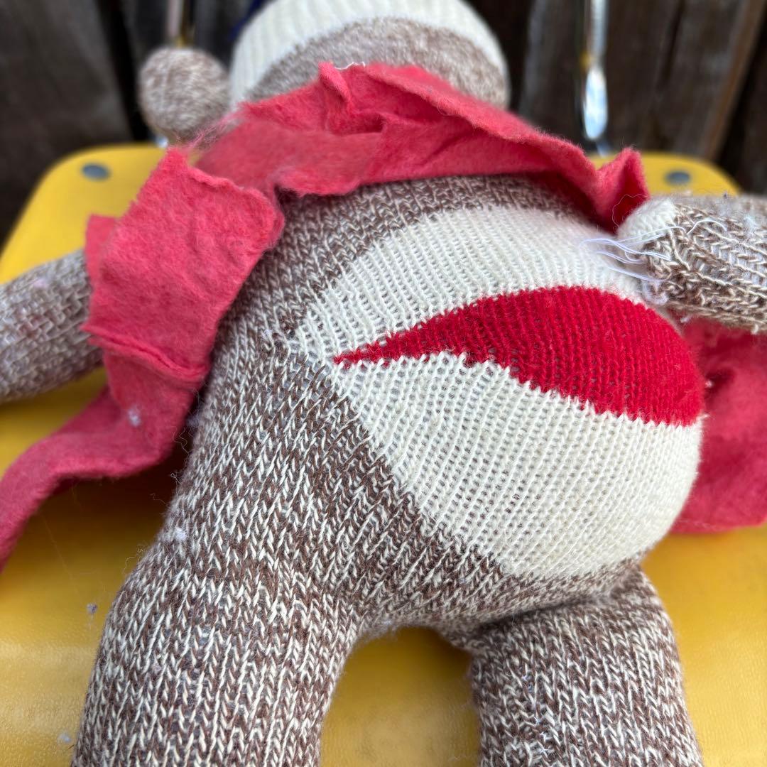 【USA vintage】sock monkey ソックモンキー 猿 ぬいぐるみ