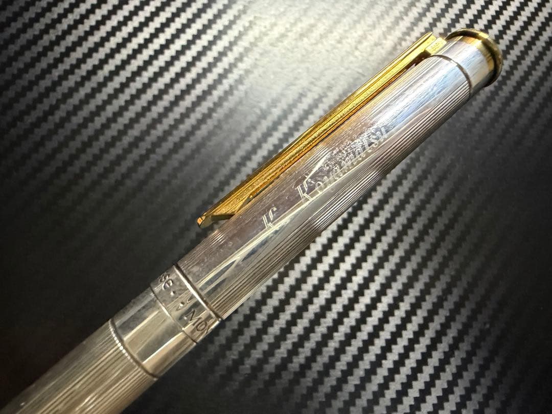 未使用に近い モンブラン ノブレス シルバー ローラーボール