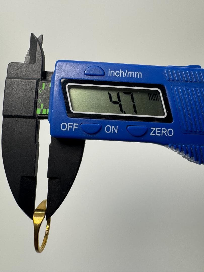 美品/日本製K18ゴールド ウェーブデザイン リング1.17g 11号