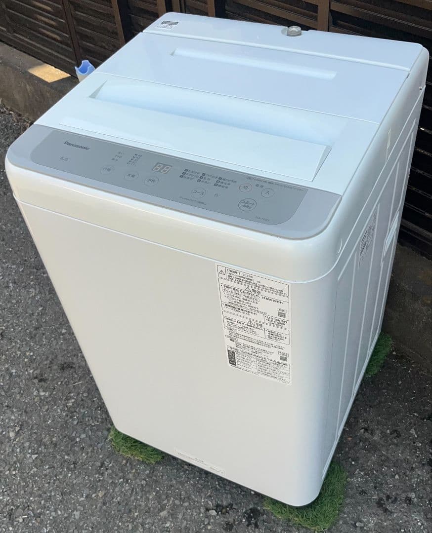 パナソニック 洗濯機 6.0kg ピッグウェーブ洗浄風乾燥機能付き　2022年製