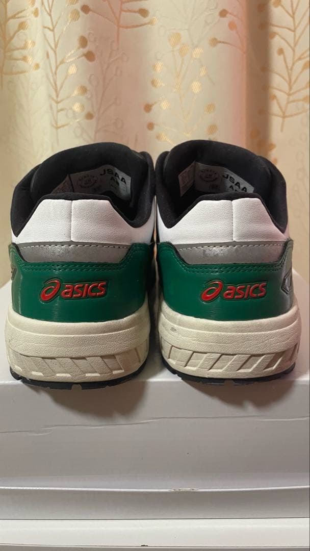 ASICS ボアシステム安全靴 グリーン/ホワイト　CP306 27cm