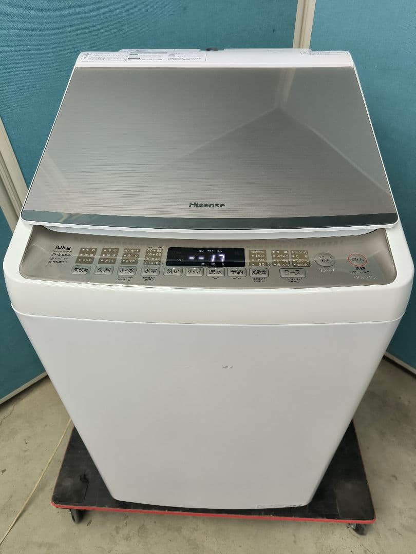2023年製　ハイセンス　10kg 全自動洗濯機 HW-DG100XH　洗剤自動