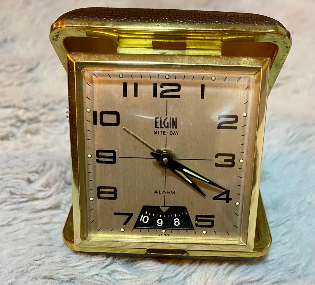 Vintage ELGIN 旅行時計 Made in JAPAN 逆輸入