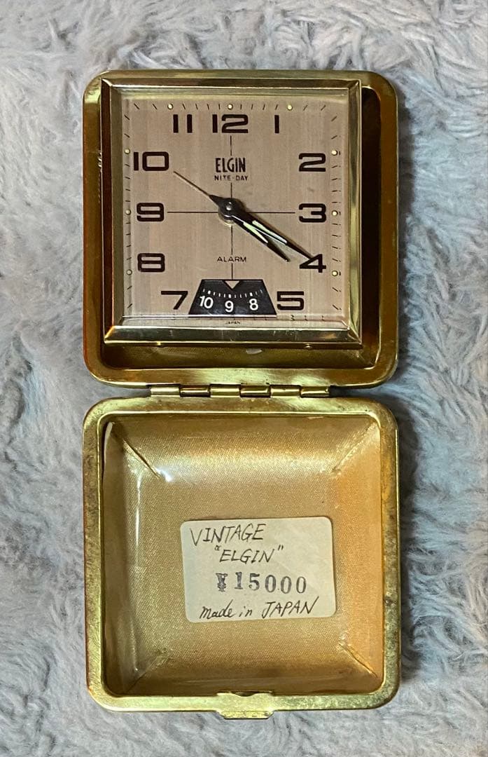 Vintage ELGIN 旅行時計 Made in JAPAN 逆輸入