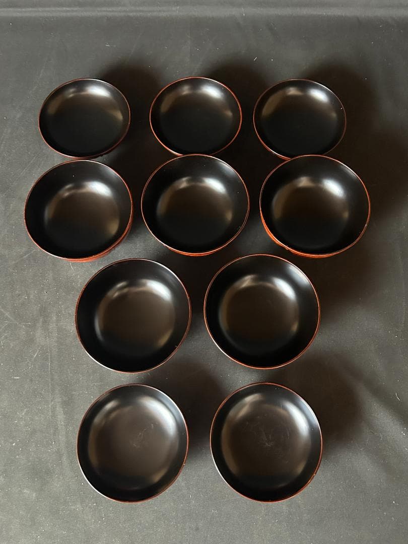 輪島塗 曙塗 天然木 吸物椀 5客 茶懐石道具 993