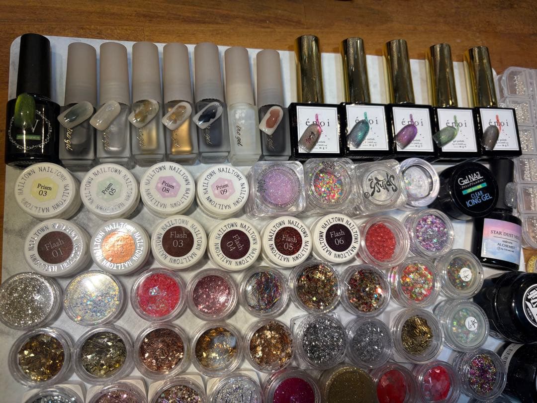 enoiマグ、ネイルタウンインク、フラッシュ、アイスジェル、ラメ、まとめ売り中古