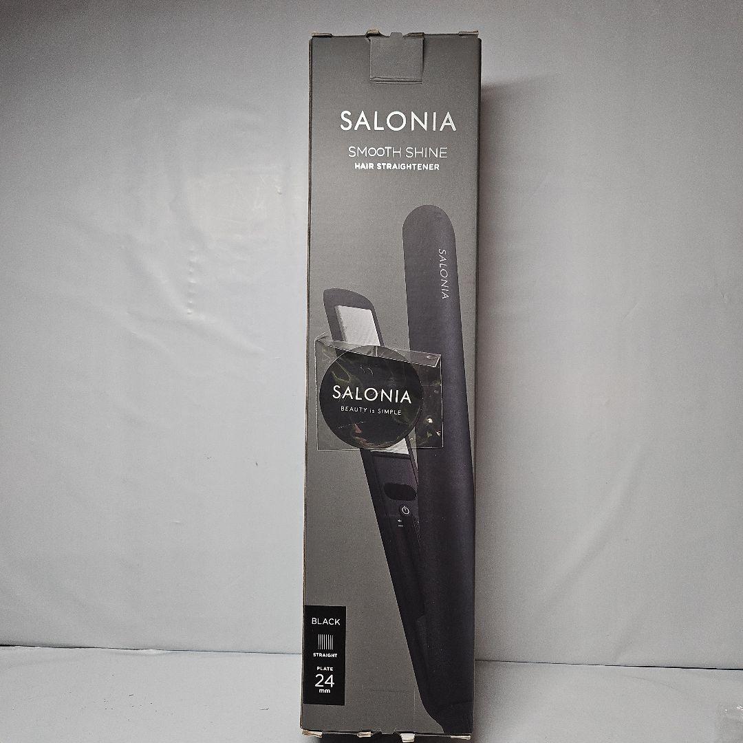 SALONIA ストレートヘアアイロン ブラック 24mm SAL23105BK