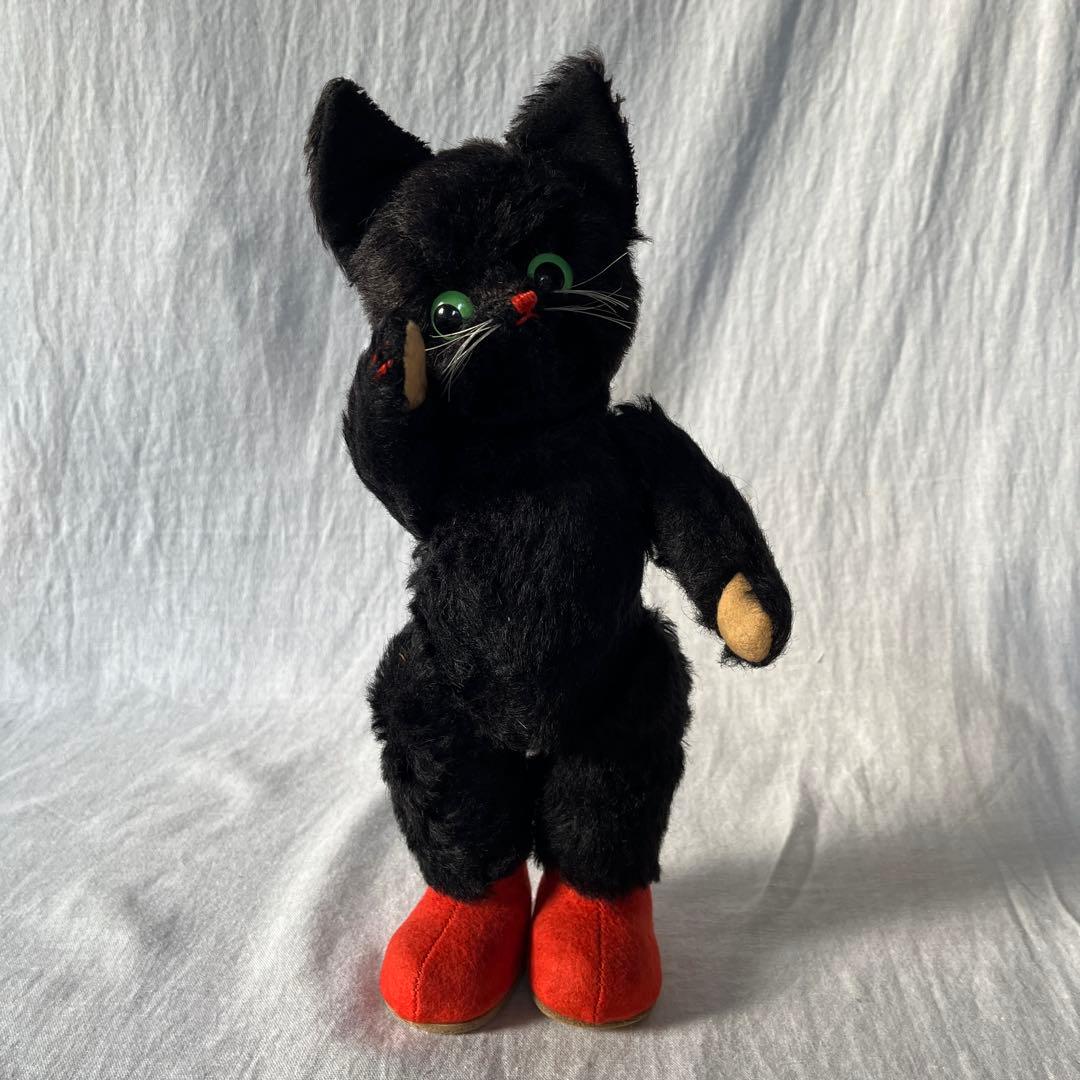 【2/28まで価格】ドイツ　アンティーク　黒ねこ　kersa