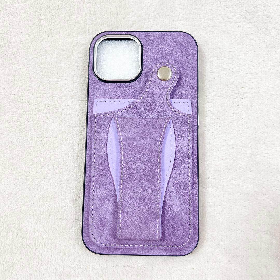 iPhone 13/14 ケース スタンド カード収納 スマホリング カバー