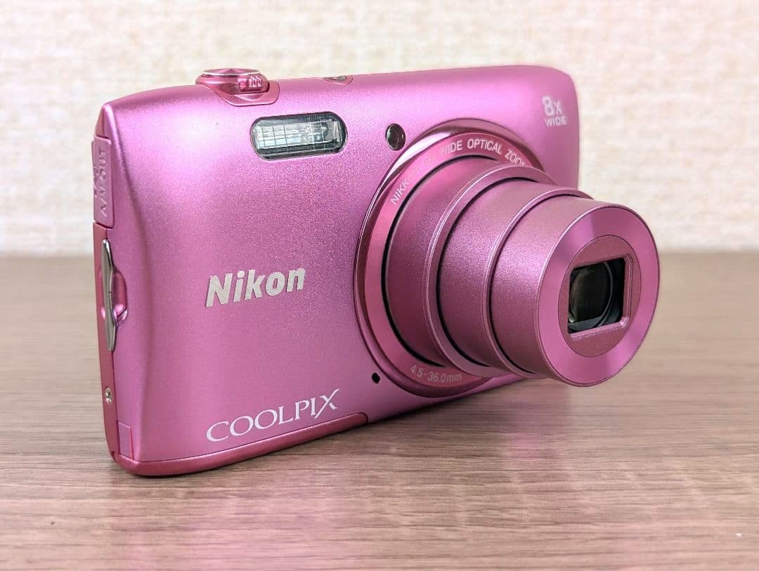 【外観美品・訳あり品】Nikon COOLPIX S3600 ピンク コンデジ