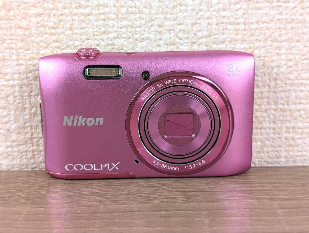 【外観美品・訳あり品】Nikon COOLPIX S3600 ピンク コンデジ