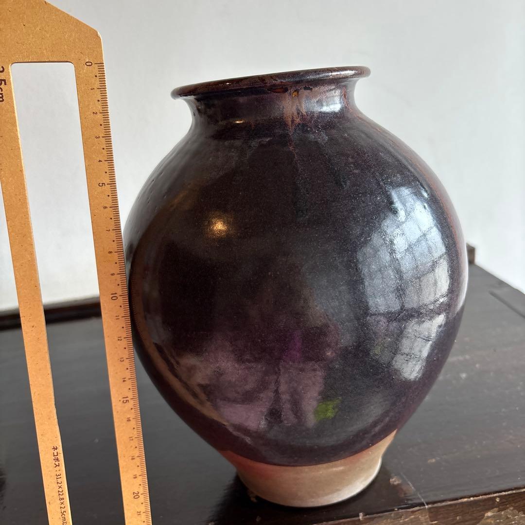 高取焼　訳あり　特価　壺　焼物　花瓶　花器　花入　美術品　遺品整理　アート