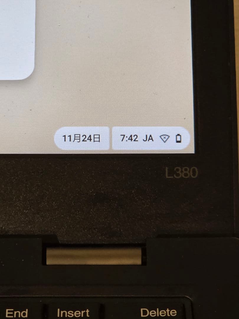 その他ノートPC本体 ThinkPad L380 8GB/128GB ChromeOS Flex