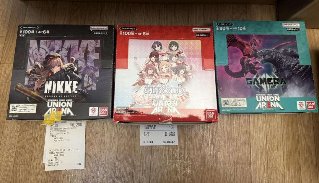 シャイニーカラーズ GAMERA 勝利の女神:NIKKE 合計３箱　新品未開封