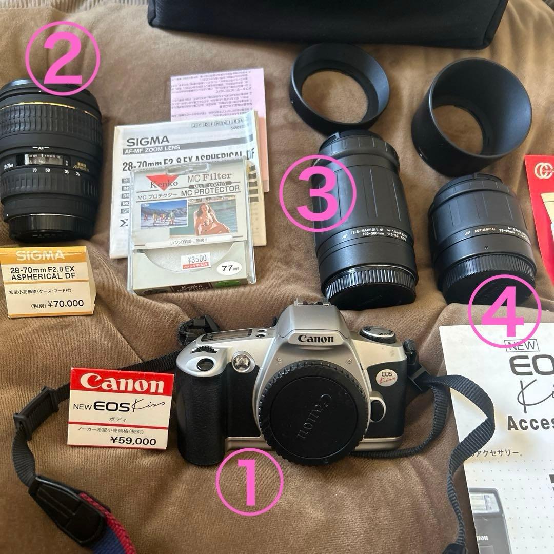 フィルムカメラ　CANON 一眼レフレンズ　SIGMA TAMRON まとめ売り