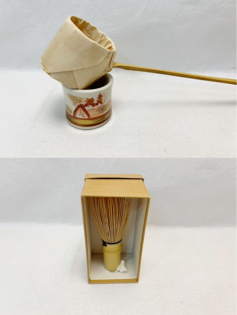 美品 茶道具 溜塗 短册箱 茶箱揃 十二点セット 茶道具一式 持ち運び 野点
