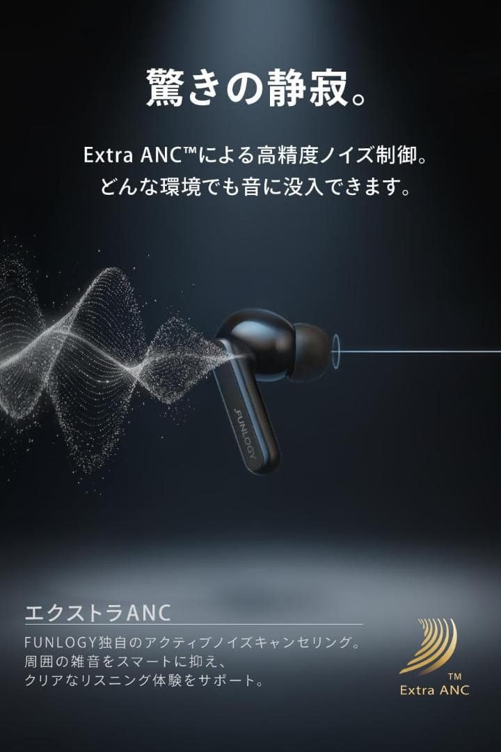 Earbuds イヤホン/完全ワイヤレスイヤホン カナル型 マルチポイント接続