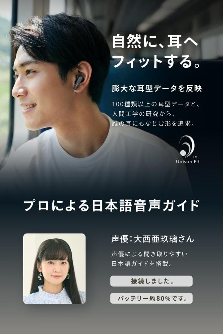 Earbuds イヤホン/完全ワイヤレスイヤホン カナル型 マルチポイント接続