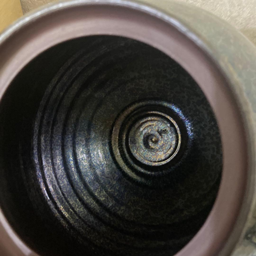 古松淳志　曜変天目釉　水指　茶道具