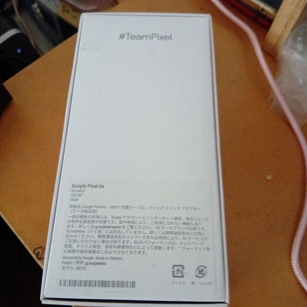 【新品・未使用】google pixel 6a 　再生品　スマホ本体　白