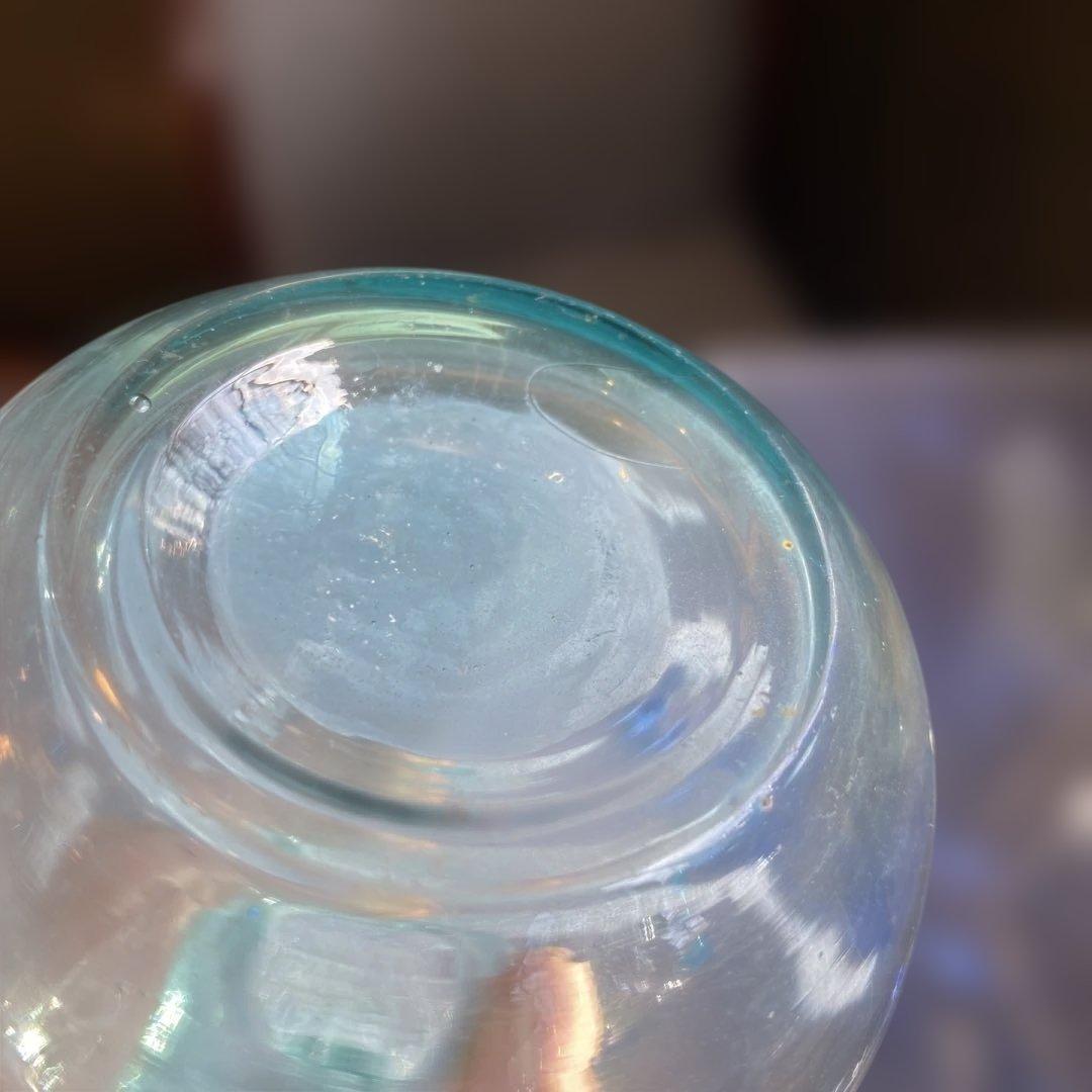 瓢箪型ガラス瓶 グリーン
