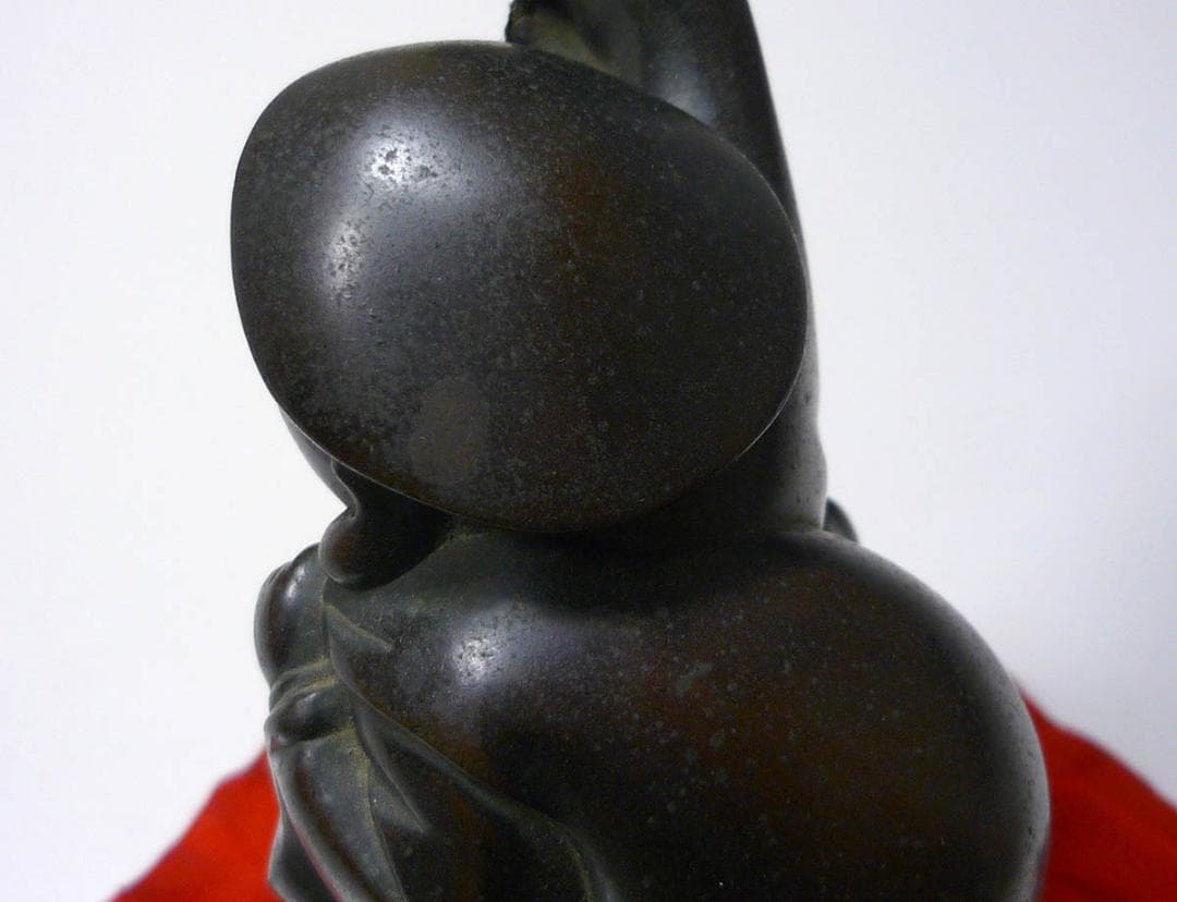 大黒天 置物 金属製 約19.5cm