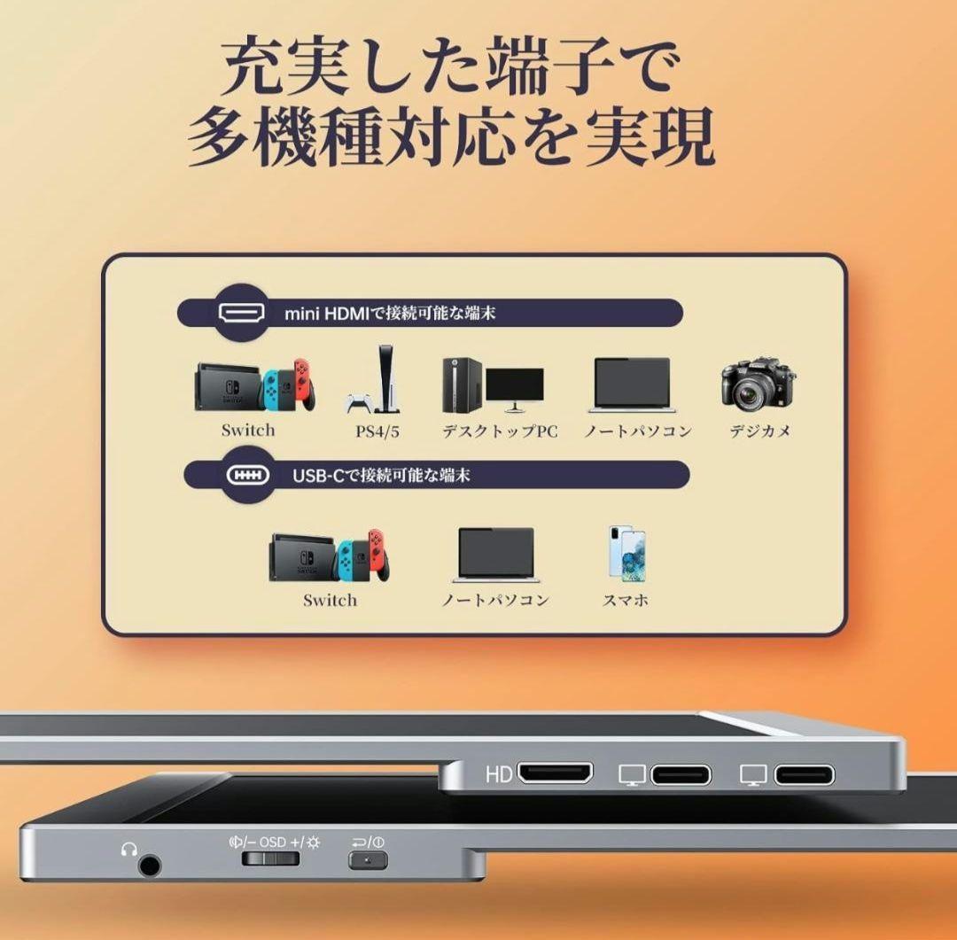 kksmart NK-135 モバイルモニター 2K 超薄型 13.5インチ