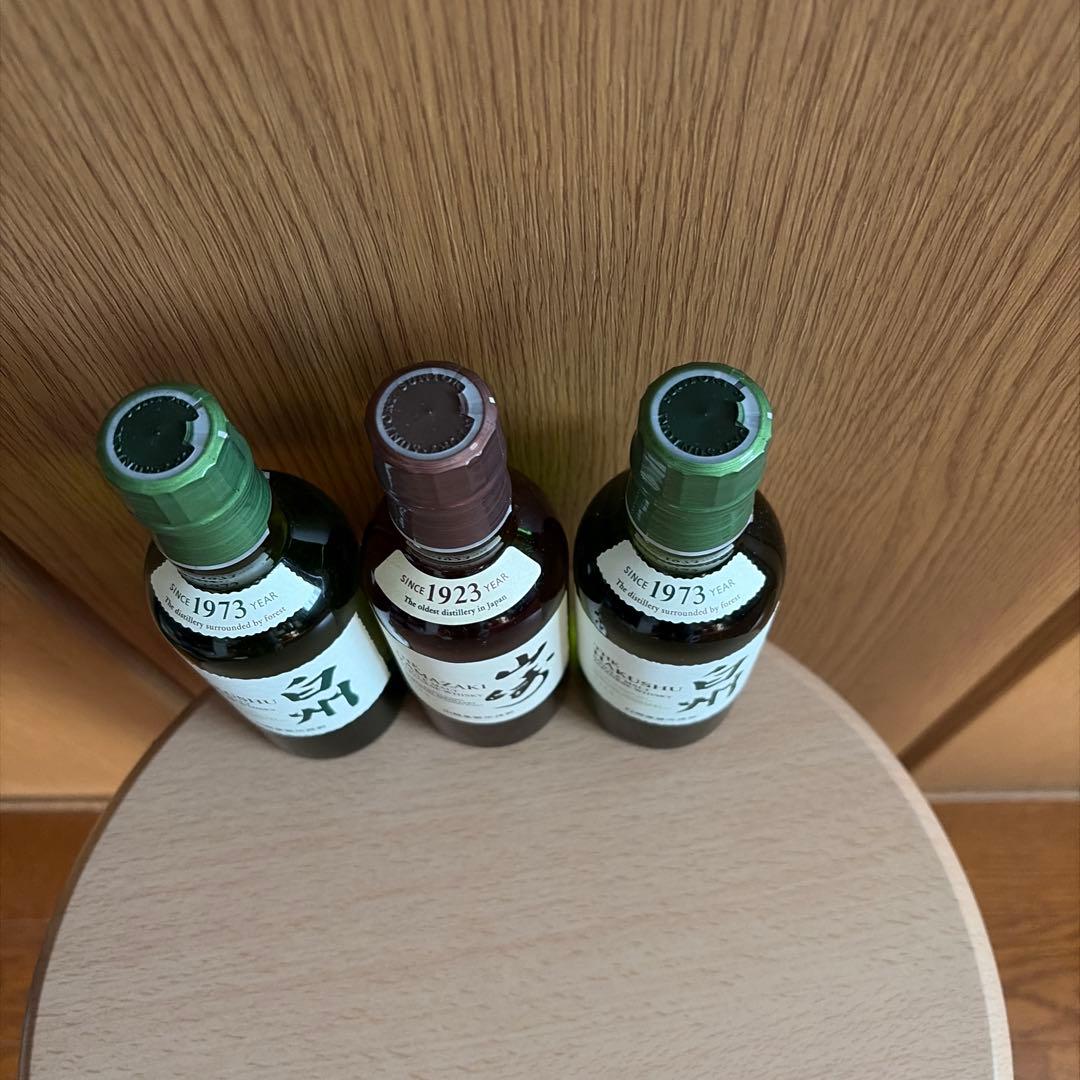 サントリー山崎１本&白州２本ミニボトル　180ml