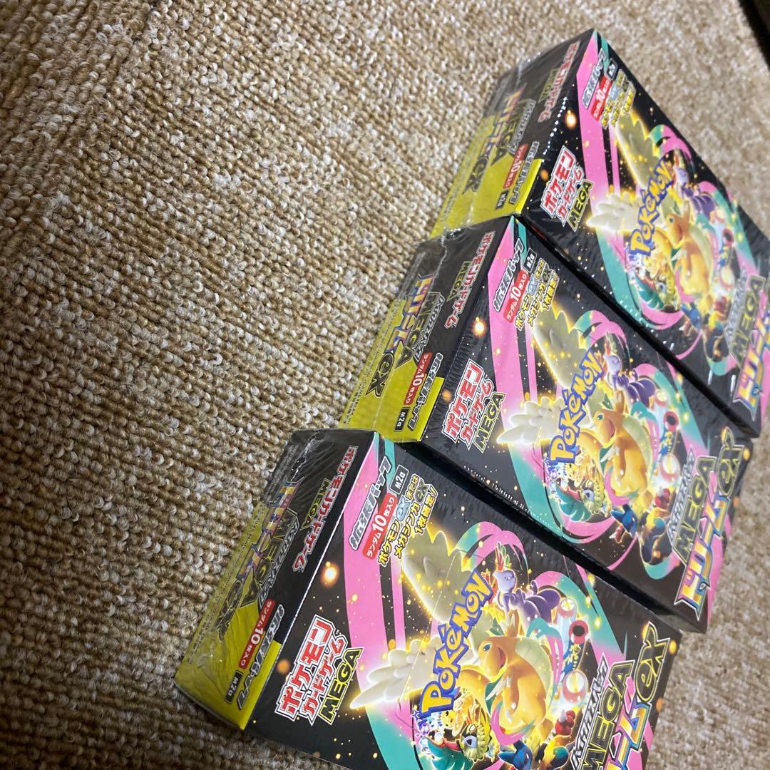 ポケモンカード　メガドームex シュリンク付き3box
