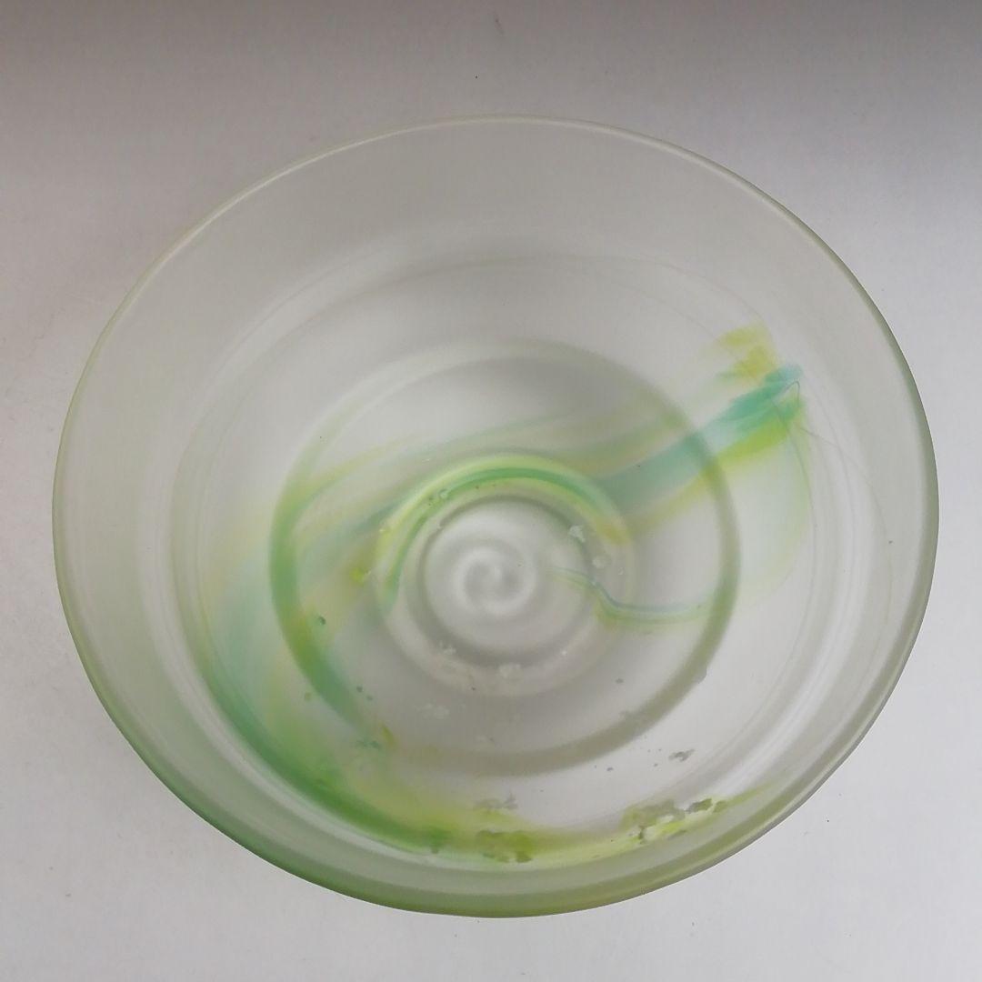 Ｗ３７５　茶碗　『硝子　茶碗』『関吉昭 造』　共箱　抹茶碗　茶道具