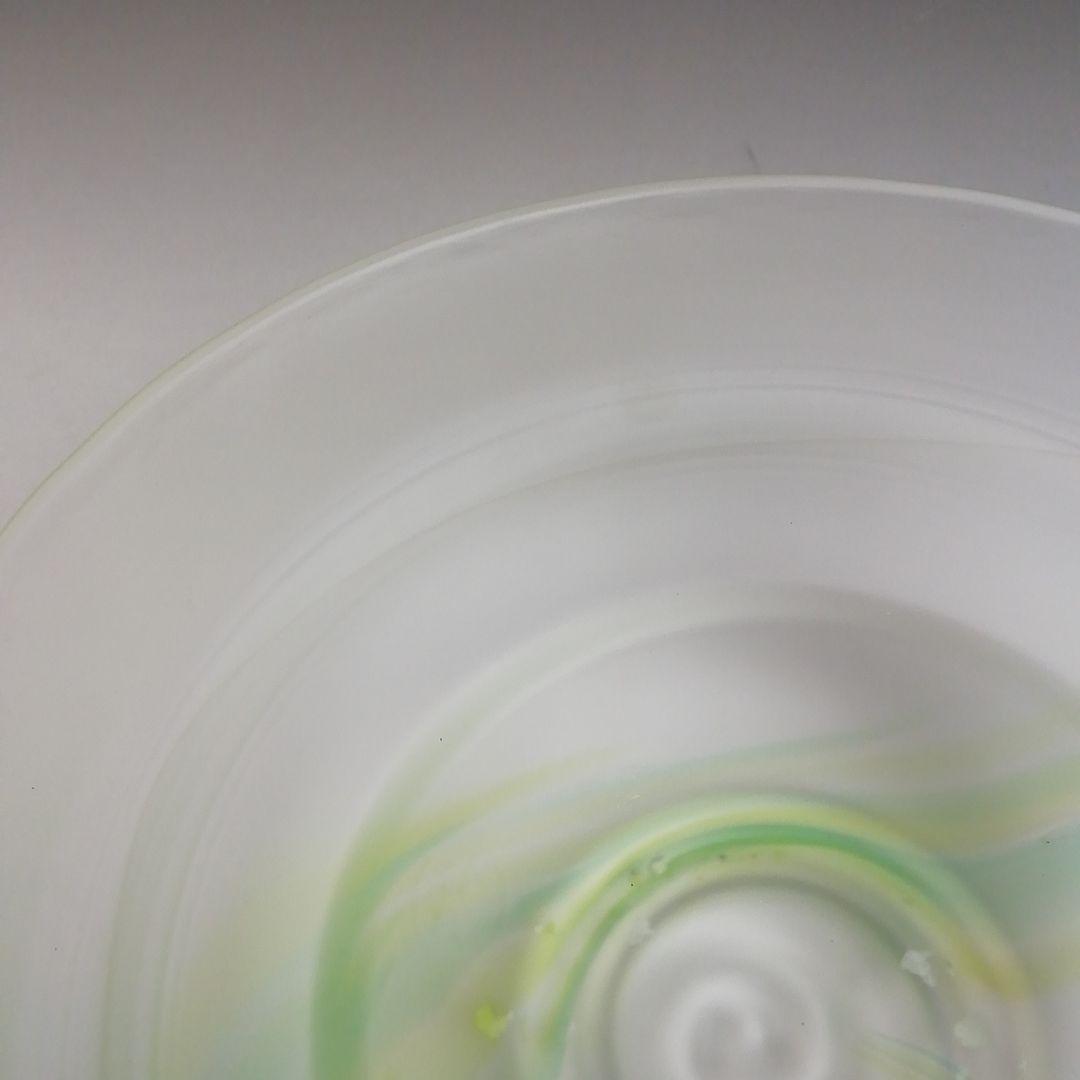 Ｗ３７５　茶碗　『硝子　茶碗』『関吉昭 造』　共箱　抹茶碗　茶道具