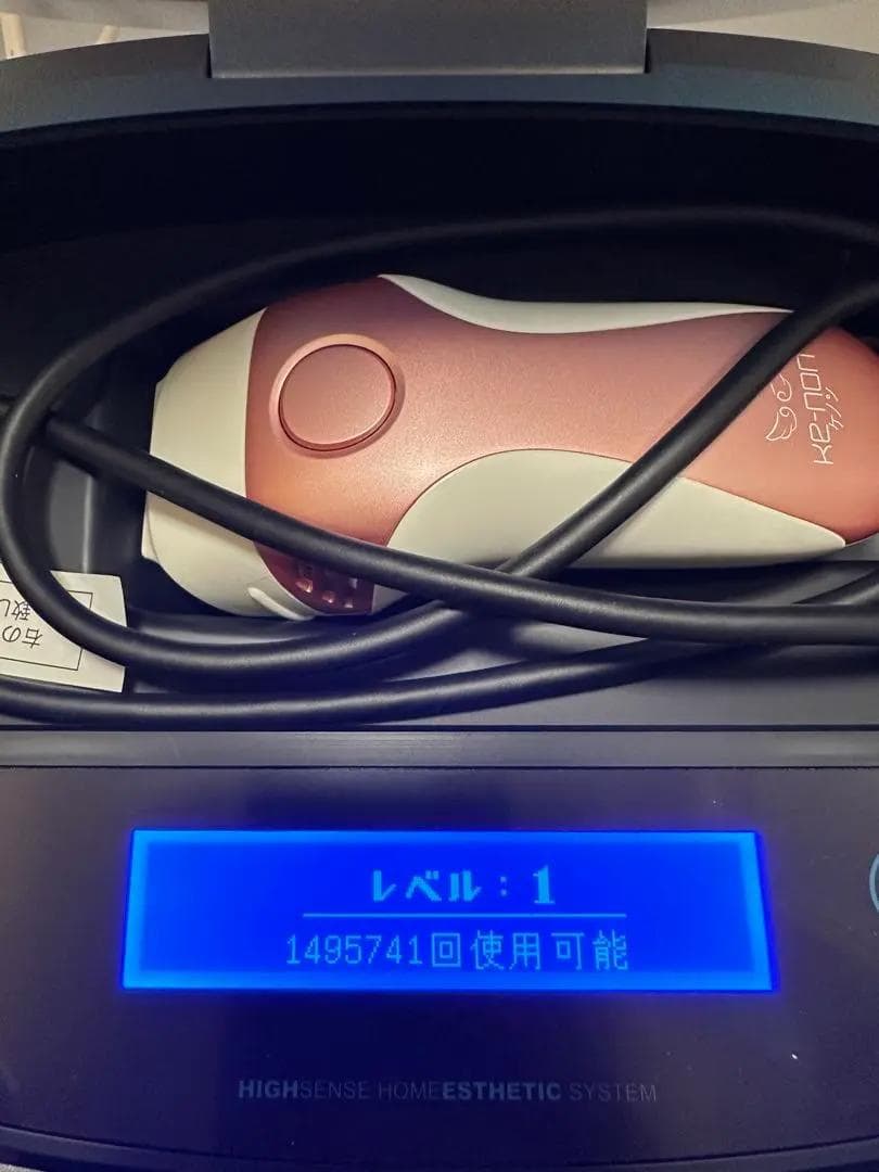 美品 ケノン 脱毛器 バージョン 8.5J ピンク 未使用スキンカートリッジ付