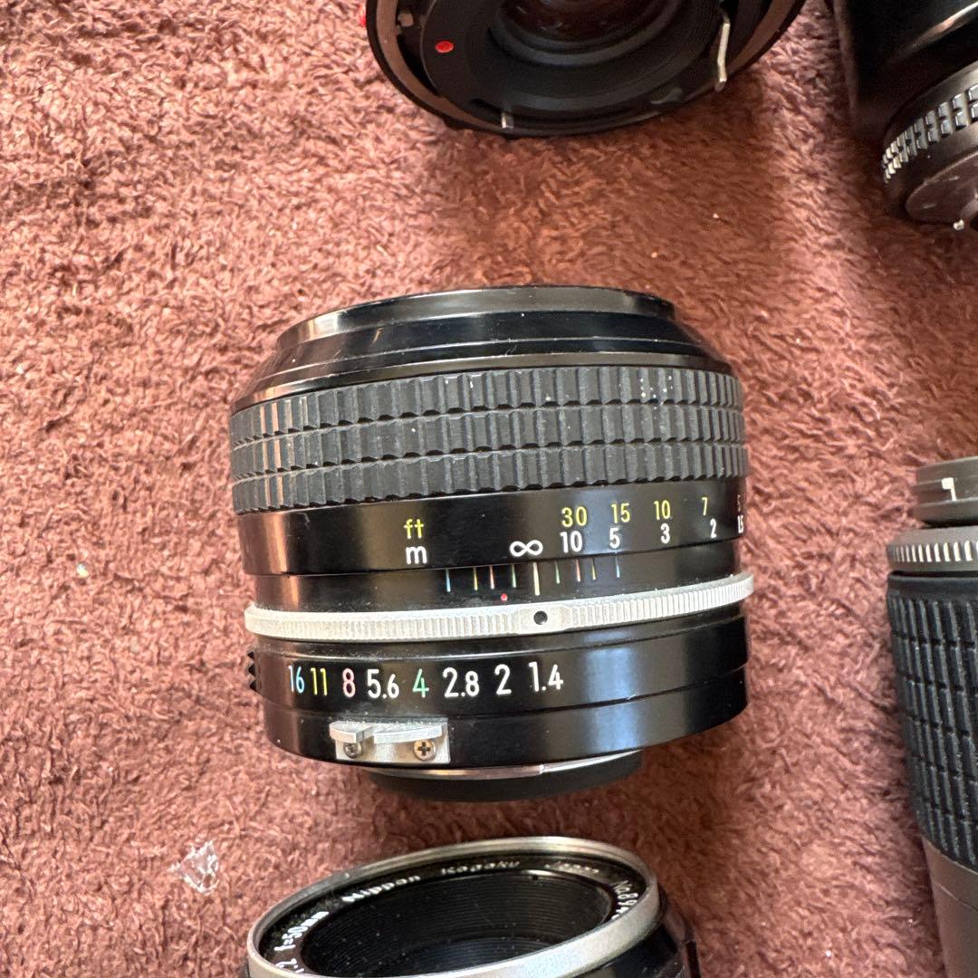 Canon nikonf4 フィルムカメラとレンズ10本セット ジャンク品