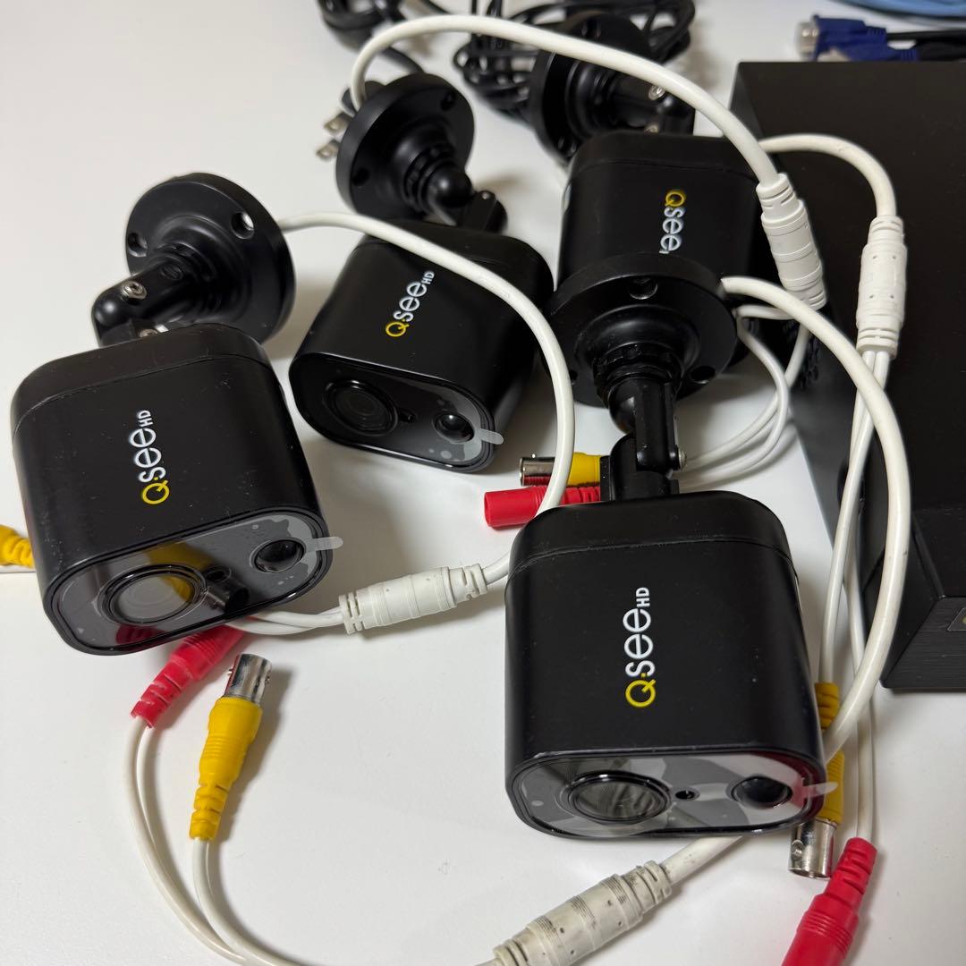 防犯カメラセット 監視カメラ　セキュリティカメラ　DVR Q-See カメラ複数