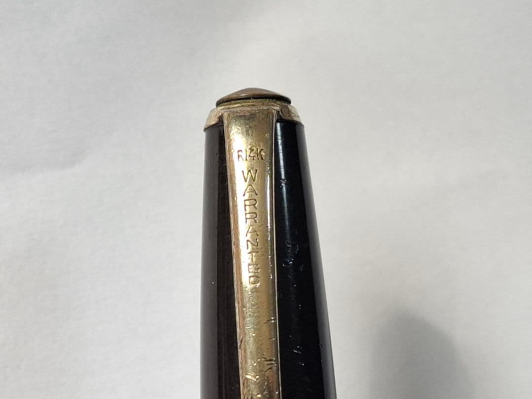 50年代　PILOT　レバーフィラー式万年筆　warranted　ワランテッド