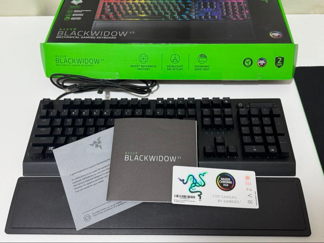 オマケ付き【日本語配列】RAZER BLACK WIDOW V3