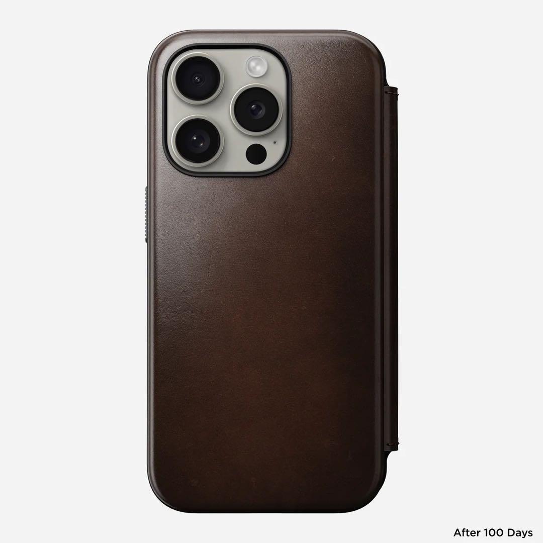iPhoneアクセサリー NOMAD ModernLeatherFolio iPhone 15Pro