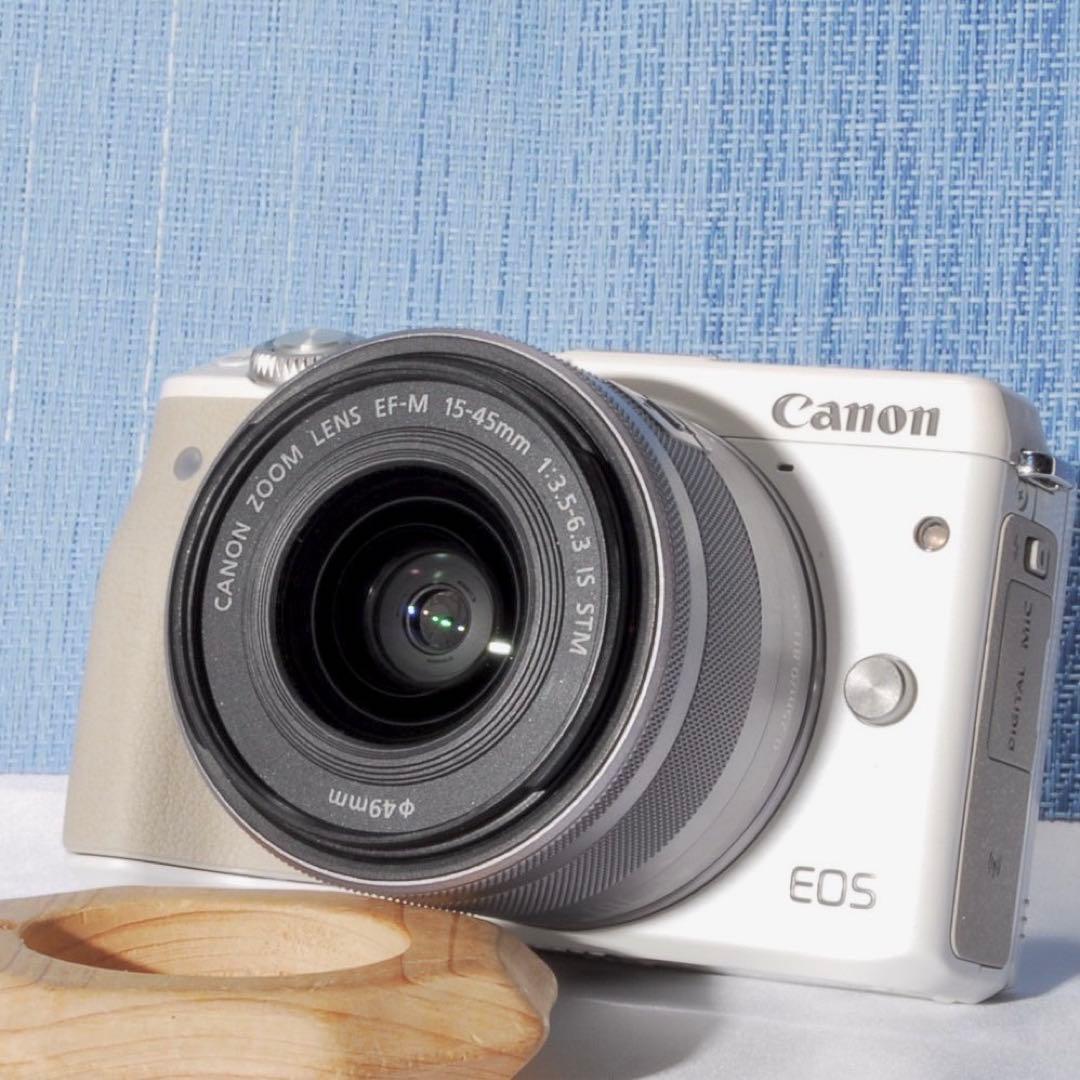 ✨訳あり✨Canon EOS M3 ホワイト❤️2420万画素！Wi-Fiモデル