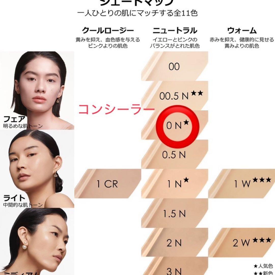 Diorスキンフォーエヴァーフルイドグロウ ディオールスキンコレクトコンシーラー