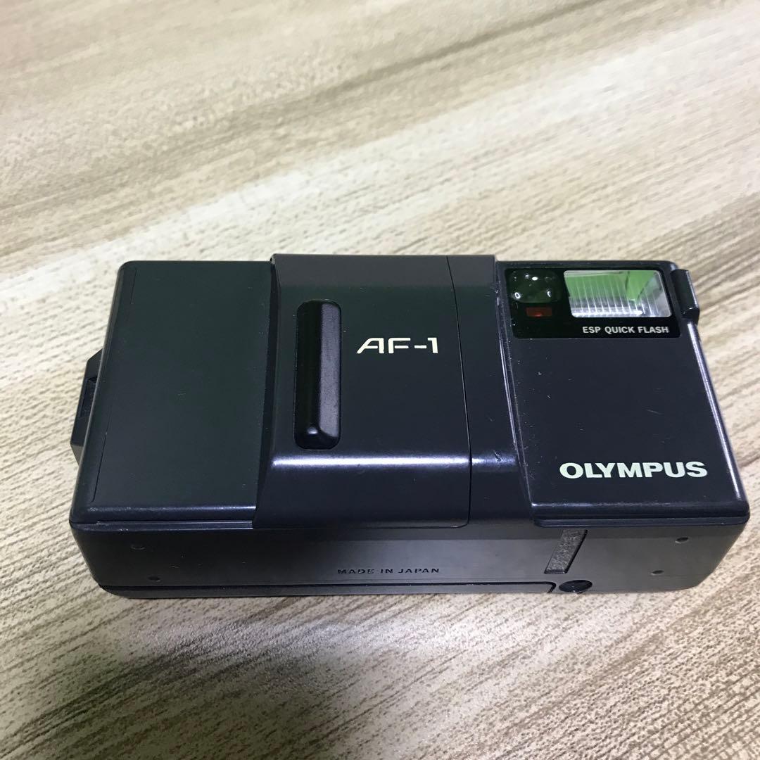 AF-1 OLYMPUS フィルムカメラ　電池カバー爪一本折れあり　動作未確認